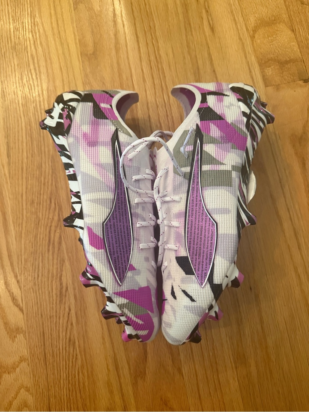 Puma Ultra Ultimate FG/AG Soccer Cleats White Purple Black 108410-01 Men 9.5